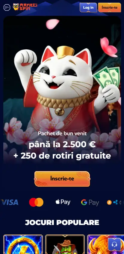 ManekiSpin - najniższy wager i najszersza oferta na start