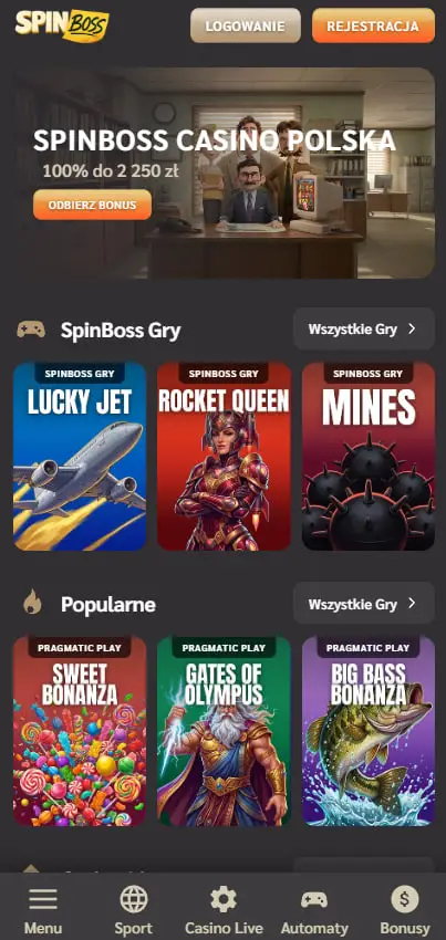 SpinBoss - najszybsza droga od wpłaty do wypłaty